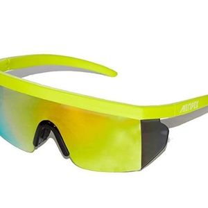 Unisex Retro Vintage Mirrored Sunglasses Yellow